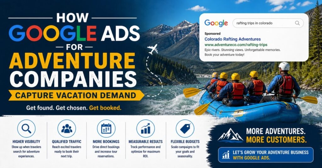 How Google Ads for Adventure Companies Capture Vacation Demand
